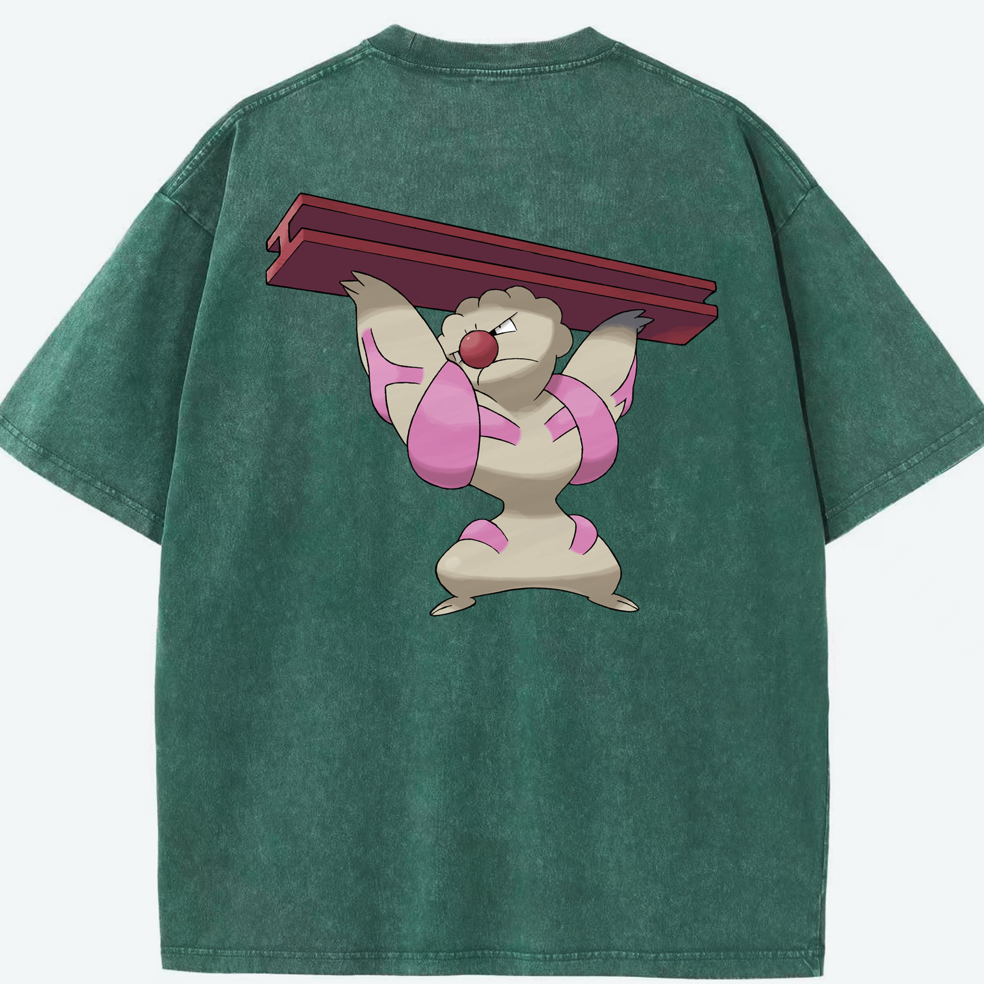 （画像用） ポケットモンスター Pokémon 綿100% ヴィンテージ風 半袖Tシャツ（背面プリント）